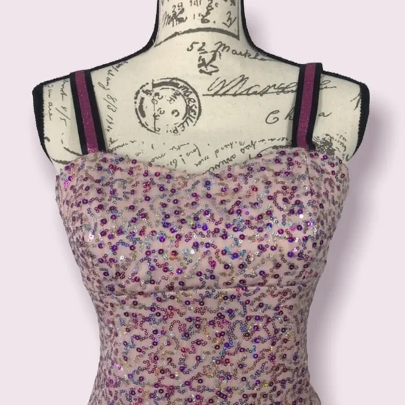 Tweeze Me, Colorful Sequin Mini Dress, Size 5 - Picture 3 of 16